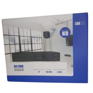 Kit DVR LuaTek 4 Canais com 4 Câmeras Externa (720p) 5 em 1 (LKK-104C)