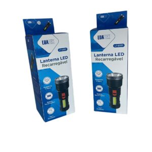 Lanterna Tática De LED Com Entrada USB (LT-8931) LuaTek