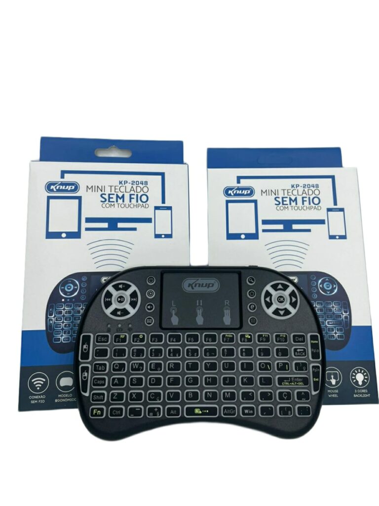 Mini Teclado Sem Fio Com Touchpad Knup Kp Bem Vindo Eletr Nicos