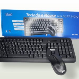 Kit Teclado e Mouse Sem fio (KP-2064) Knup